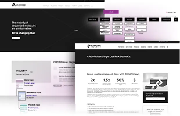 A collection of design screens from the Jumpcode Genomics design system